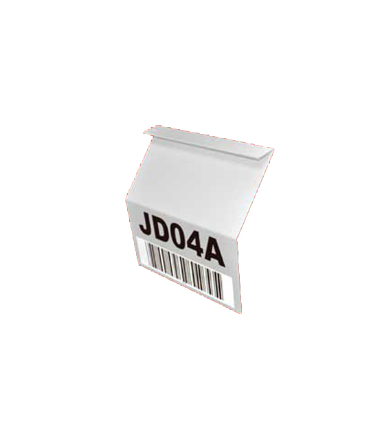 Double-Sided Angled Bar Code Sign