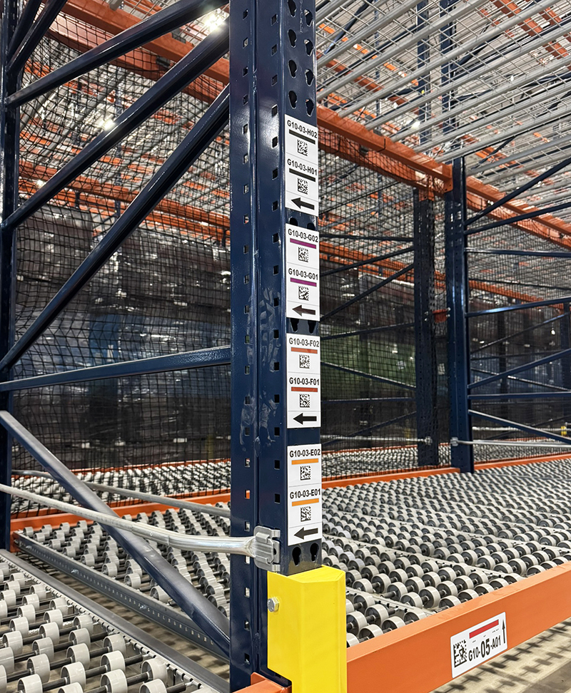 Frame Upright Rack Label